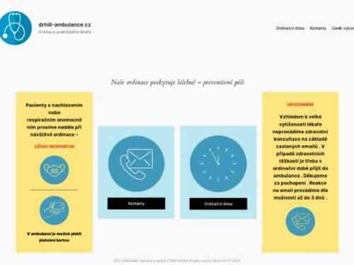 Praktický lékař pro dospělé - MUDr. Tomáš Hill