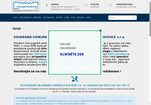 Zobrazit webové stránky Chirurgie Boskovice s.r.o.