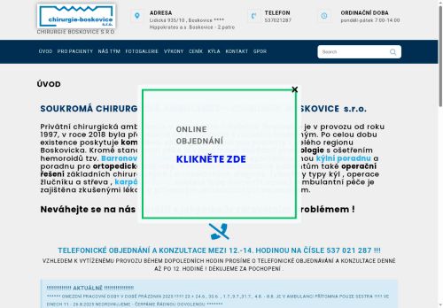 Zobrazit webové stránky Chirurgie Boskovice s.r.o.