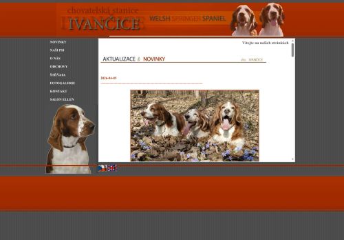Zobrazit webové stránky Chovatelská stanice Welsh Sprringer Spaniel Ivančice