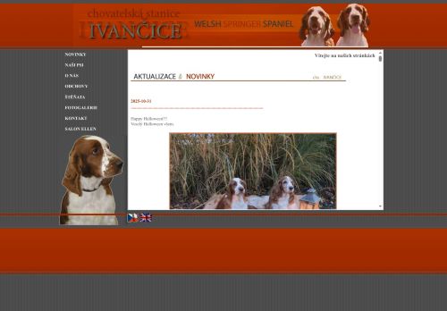 Zobrazit webové stránky Chovatelská stanice Welsh Sprringer Spaniel Ivančice