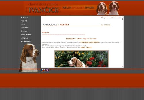 Zobrazit webové stránky Chovatelská stanice Welsh Sprringer Spaniel Ivančice