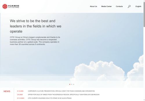 CITIC Europe Holdings a.s. nabízí práci na pozici Manažer/ka oddělení účetnictví v obci Praha