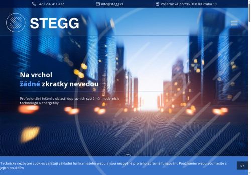 STEGG s.r.o. nabízí práci na pozici Vedoucí technik  v oblasti dopravních technologií, telematiky a energetiky v obci Praha