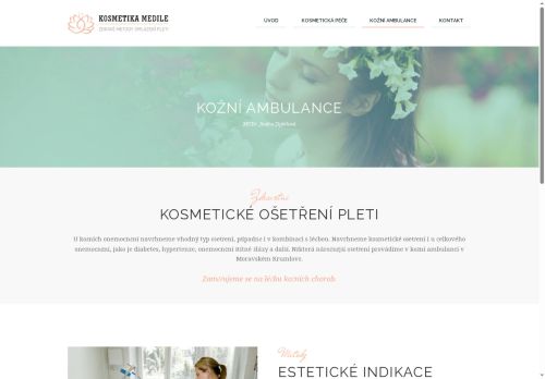 Zobrazit webové stránky Kožní ambulance - MUDr. Jindra Zipfelová