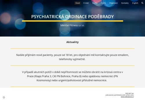 Zobrazit webové stránky Psychiatrická ambulance - MUDr. Richard Záleský