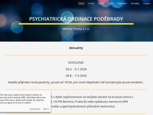 Psychiatrická ambulance - MUDr. Richard Záleský