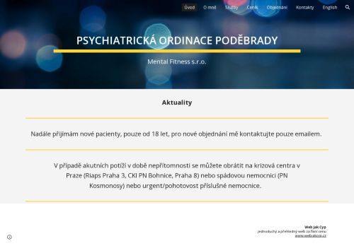 Zobrazit webové stránky Psychiatrická ambulance - MUDr. Richard Záleský