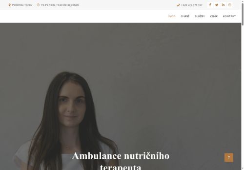Zobrazit webové stránky Ambulance nutričního terapeuta-Mgr. Nicola Zounková
