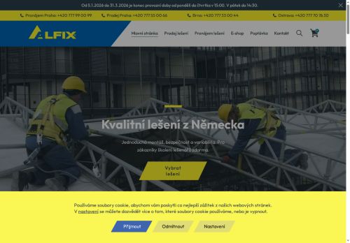 Webové stránky ALFIX ČR, s.r.o., Brno