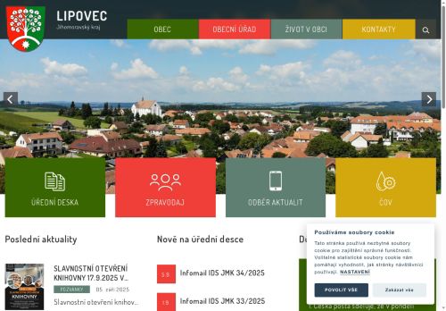 Webové stránky STEMD s.r.o., Lipovec