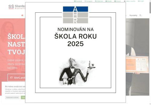 Webové stránky Střední škola Slavkov - Austerlitz, příspěvková organizace, Slavkov u Brna