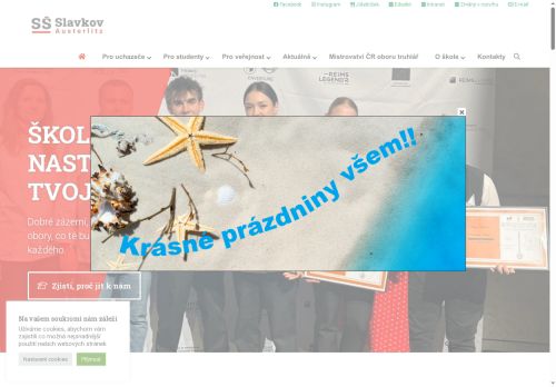 Střední škola Slavkov - Austerlitz, příspěvková organizace nabízí práci na pozici Kuchař/ka v obci Slavkov u Brna