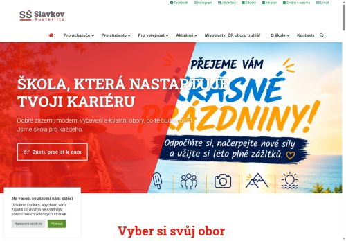 Střední škola Slavkov – Austerlitz, příspěvková organizace nabízí práci na pozici Učitel/ka teoretického vyučování v obci Slavkov u Brna