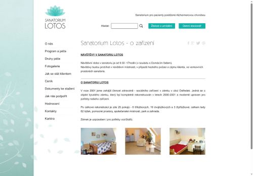 SANATORIUM LOTOS s.r.o. nabízí práci na pozici Pracovník v sociálních službách - přímá péče   M/Ž v obci Ostředek