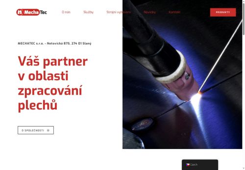 MechaTec s.r.o. nabízí práci na pozici Svářeč/ka CO2 (MAG) v obci Slaný
