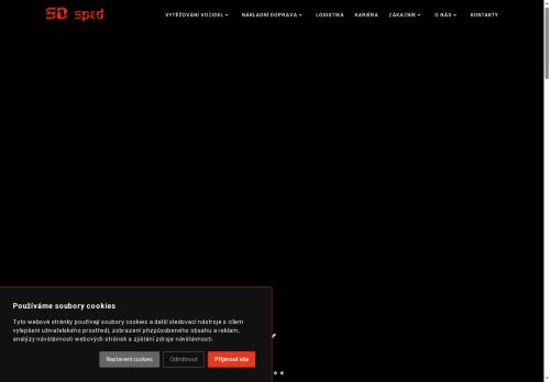Webové stránky SD sped a.s., Plzeň