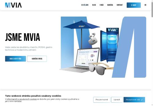 Webové stránky MVIA s.r.o., Měnín