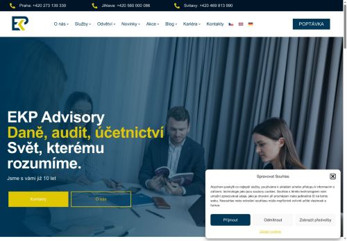 Webové stránky EKP Advisory, s.r.o., Svitavy