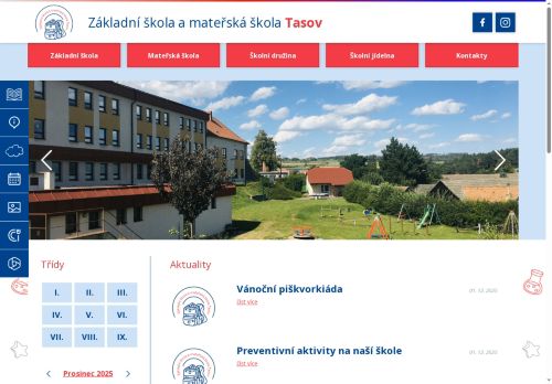 Zobrazit webové stránky Základní škola a mateřská škola Tasov