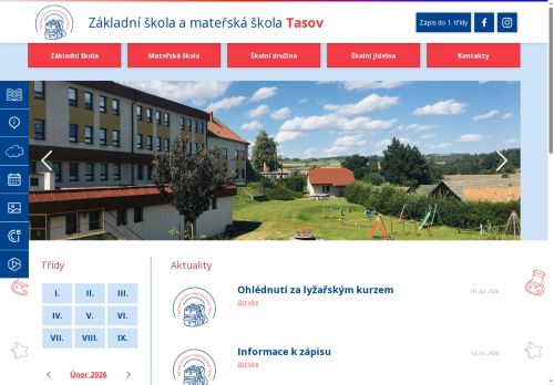 Zobrazit webové stránky Základní škola a mateřská škola Tasov
