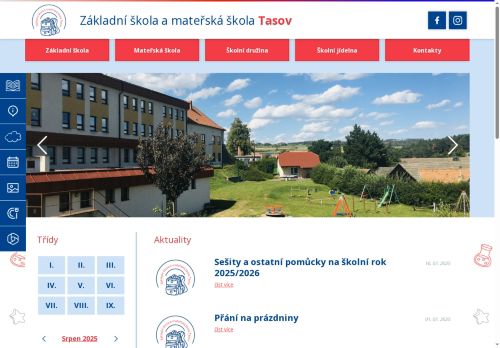 Zobrazit webové stránky Základní škola a mateřská škola Tasov