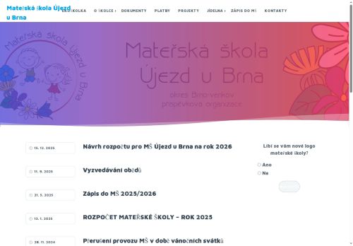 Zobrazit webové stránky Mateřská škola Újezd u Brna