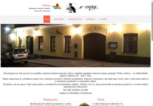 Zobrazit webové stránky Restaurace U Vrány