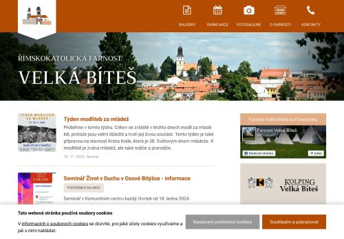Zobrazit webové stránky Římskokatolická farnost Velká Bíteš