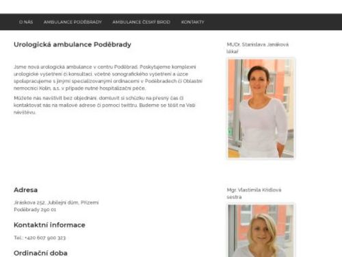 Urologická ambulance - MUDr. Stanislava Janáková
