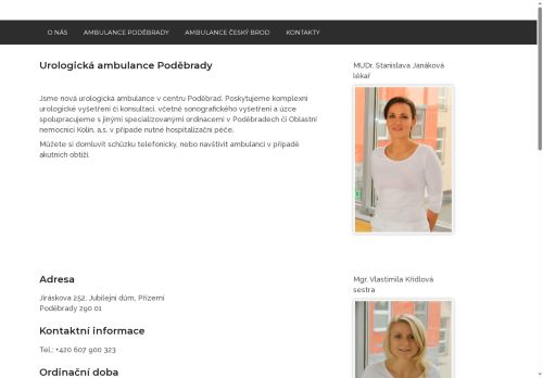 Zobrazit webové stránky Urologická ambulance - MUDr. Stanislava Janáková
