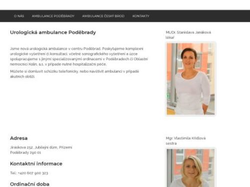Urologická ambulance - MUDr. Stanislava Janáková