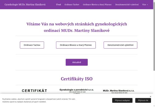 Zobrazit webové stránky Gynekologická ambulance - MUDr. Martina Slaníková, MUDr. Eva Laňová