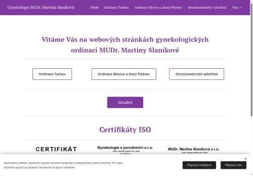Zobrazit webové stránky Gynekologická ambulance - MUDr. Martina Slaníková, MUDr. Eva Laňová