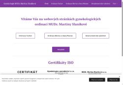Zobrazit webové stránky Gynekologická ambulance - MUDr. Martina Slaníková, MUDr. Eva Laňová