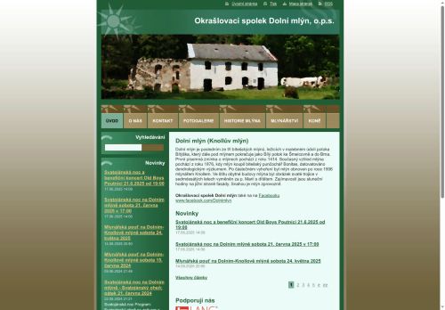 Zobrazit webové stránky Okrašlovací spolek Dolní mlýn, o.p.s.