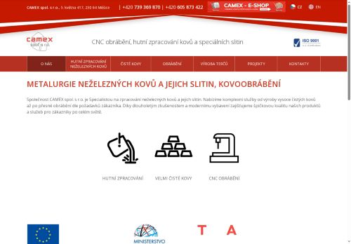 CAMEX, spol. s r.o. nabízí práci na pozici Obsluha ostatních zařízení na zpracování kovů v obci Tuhaň