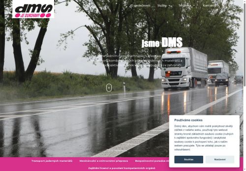 Webové stránky DMS s.r.o., Dukovany