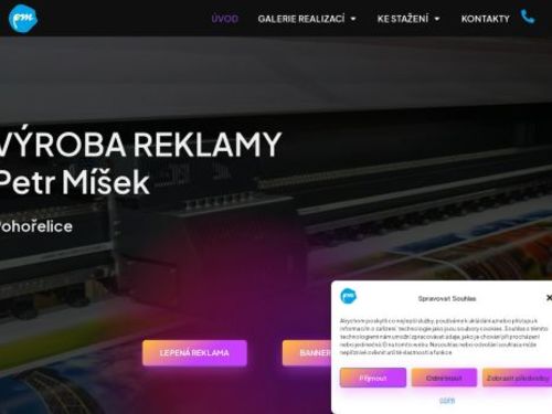Výrobce reklamy Pohořelice - Petr Míšek
