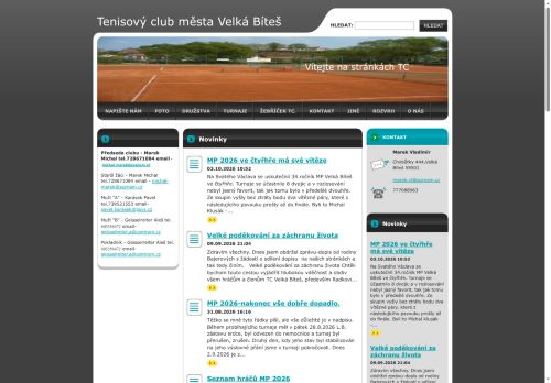 Zobrazit webové stránky TENISOVÝ CLUB MĚSTA VELKÁ BÍTEŠ o.s.