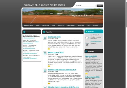 Zobrazit webové stránky TENISOVÝ CLUB MĚSTA VELKÁ BÍTEŠ o.s.