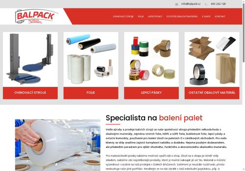 BALPACK s.r.o. nabízí práci na pozici Manipulační dělníci ve výrobě v obci Dolní Břežany