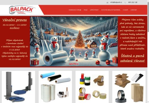 BALPACK s.r.o. nabízí práci na pozici Manipulační dělníci ve výrobě v obci Dolní Břežany