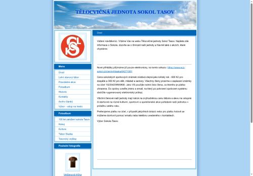 Zobrazit webové stránky TJ SOKOL Tasov
