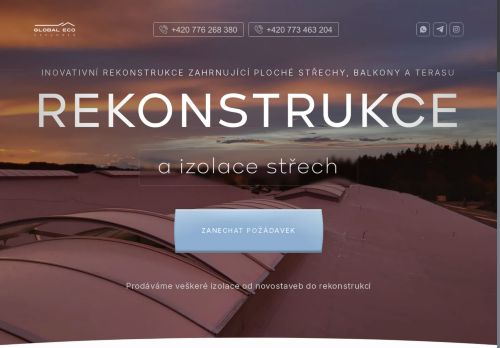 Webové stránky Global Eco Explorer s.r.o., Záryby