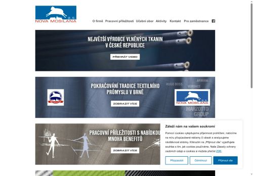 Nová Mosilana, a.s. nabízí práci na pozici Mistři a příbuzní pracovníci v textilní výrobě v obci Brno