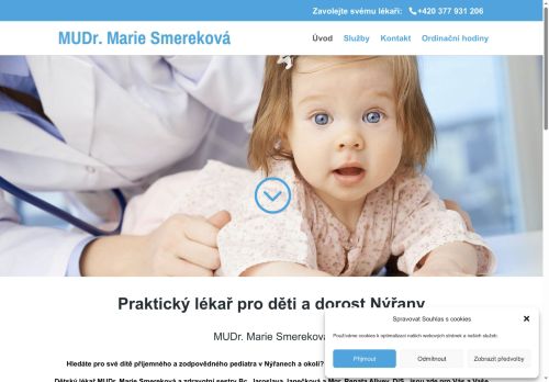 Zobrazit webové stránky Praktický lékař pro děti a dorost - MUDr. Marie Smereková