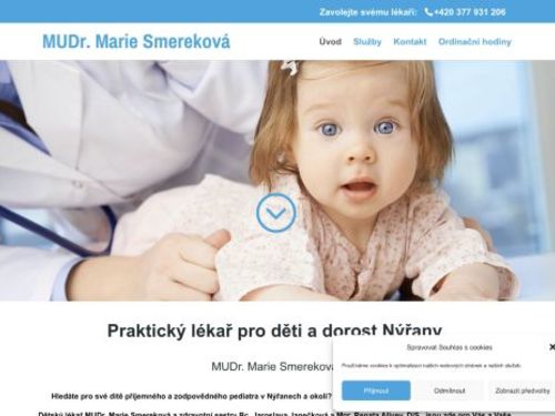 Praktický lékař pro děti a dorost - MUDr. Marie Smereková
