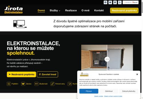 Zobrazit webové stránky Jirota Elektroinstalace