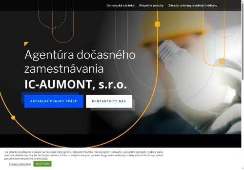 Webové stránky IC - AUMONT, s.r.o., organizační složka, Rakovník